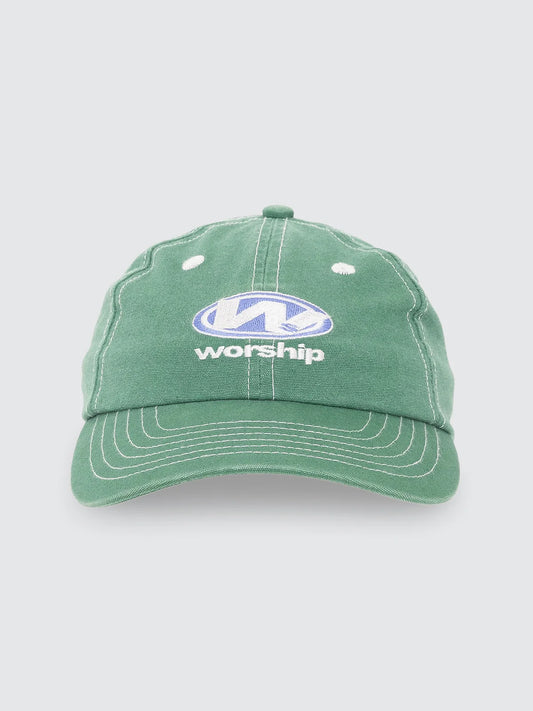 WORSHIP - Sonic 6 Panel Canvas Hat - EDEN GREEN