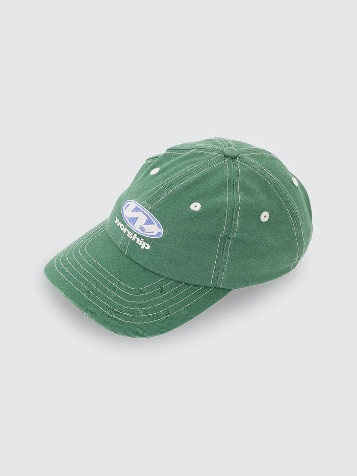 WORSHIP - Sonic 6 Panel Canvas Hat - EDEN GREEN