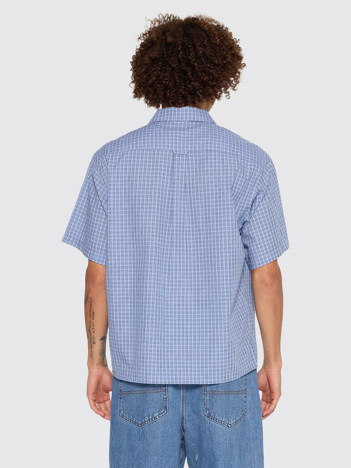 WORSHIP - Bannerman Short Sleeve Shirt - BLUE