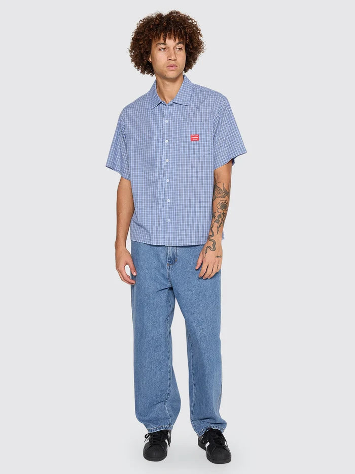 WORSHIP - Bannerman Short Sleeve Shirt - BLUE
