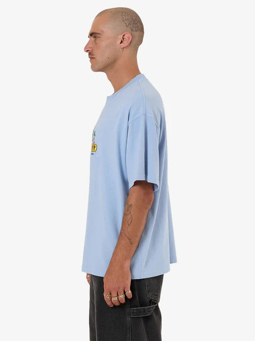 WORSHIP - Home Grown Oversized Tee - Bell Air Blue