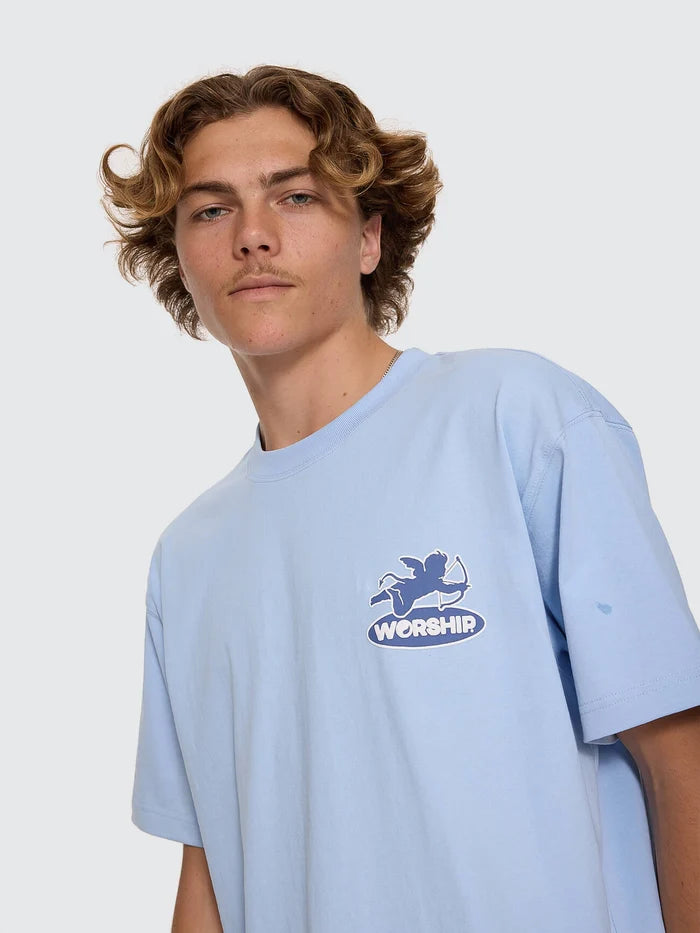 WORSHIP - Shadow Cherub Tee - DREAM BLUE