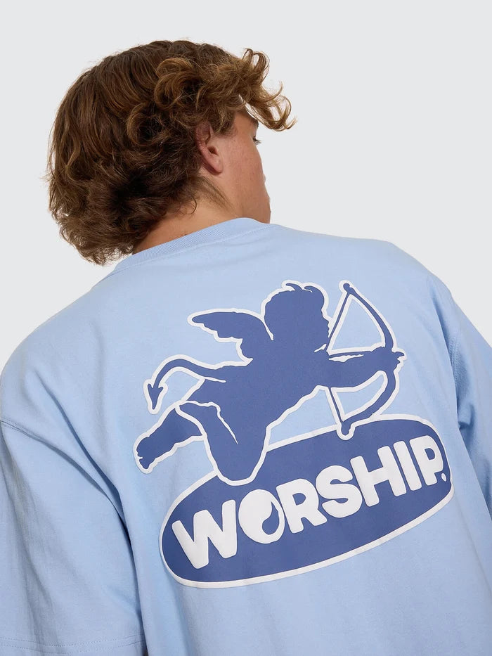WORSHIP - Shadow Cherub Tee - DREAM BLUE