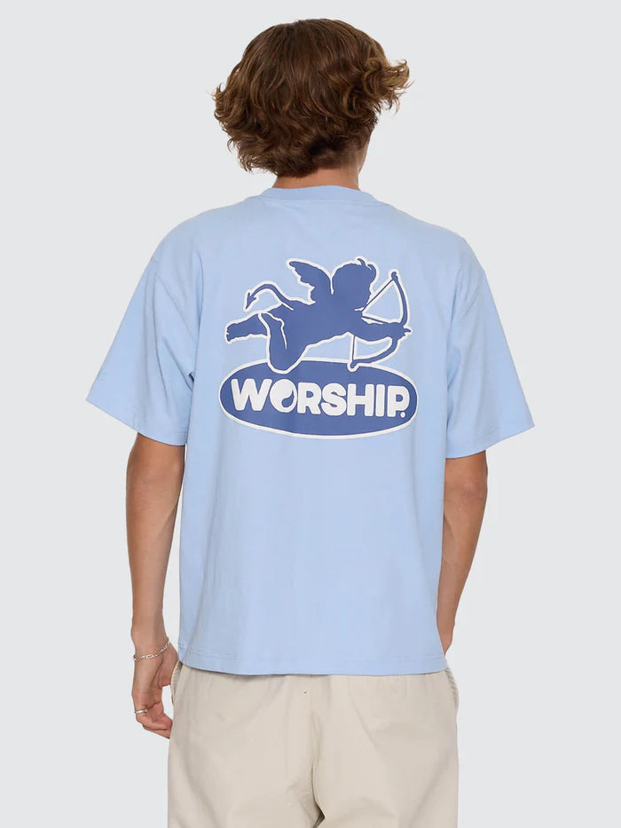 WORSHIP - Shadow Cherub Tee - DREAM BLUE