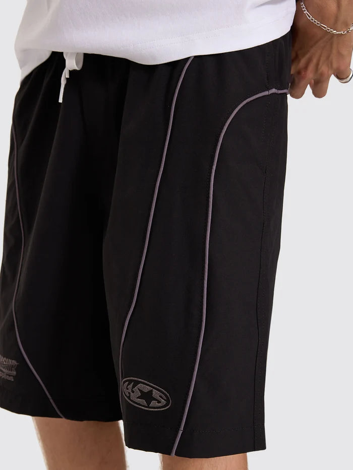 WORSHIP - Toll Free Elastic Swim Short - BLACK