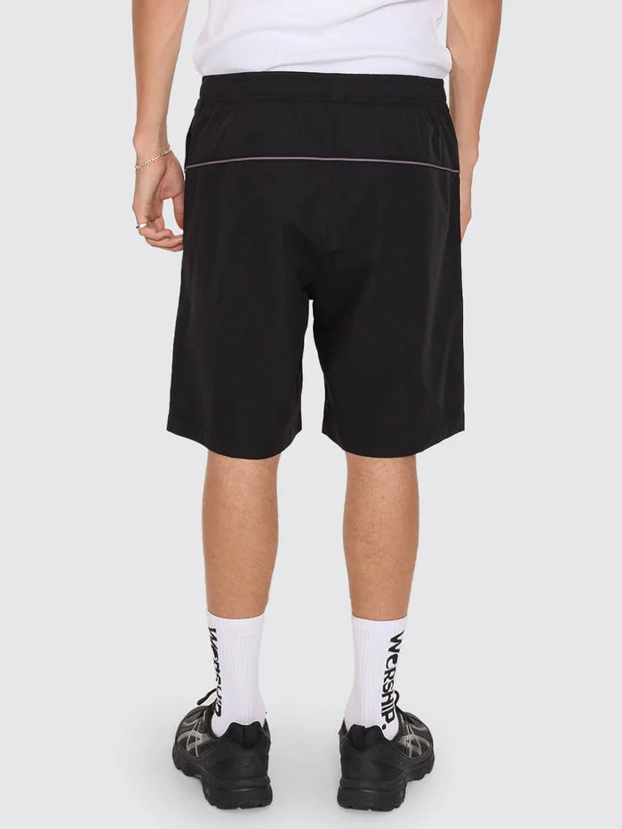WORSHIP - Toll Free Elastic Swim Short - BLACK
