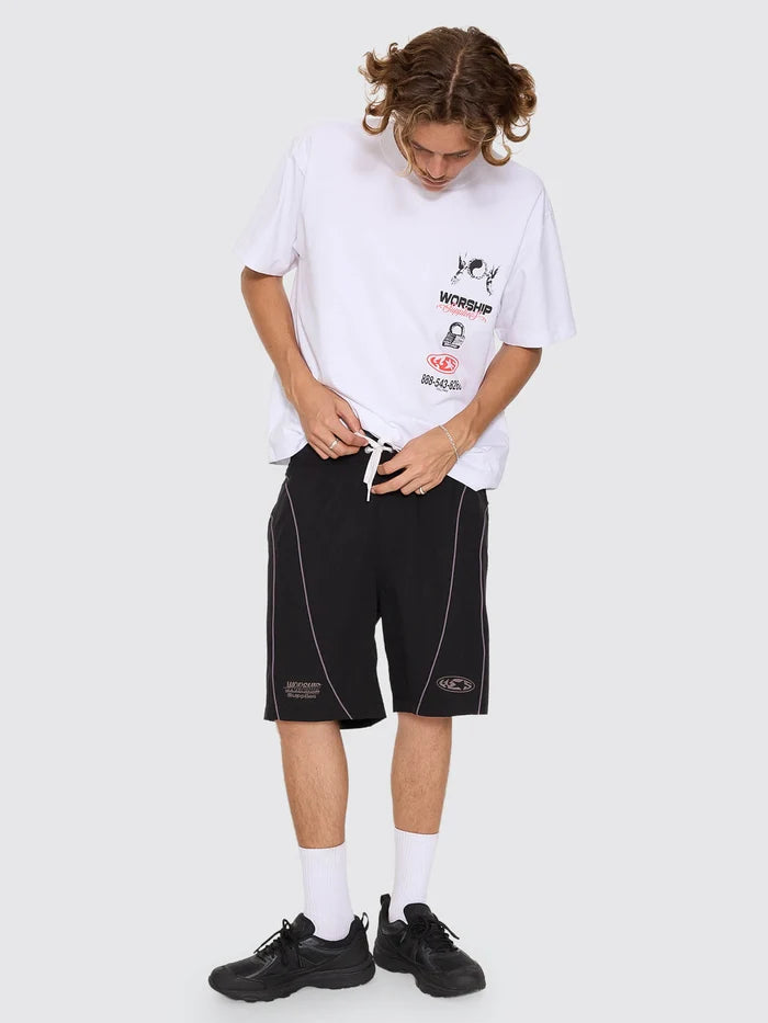 WORSHIP - Toll Free Elastic Swim Short - BLACK