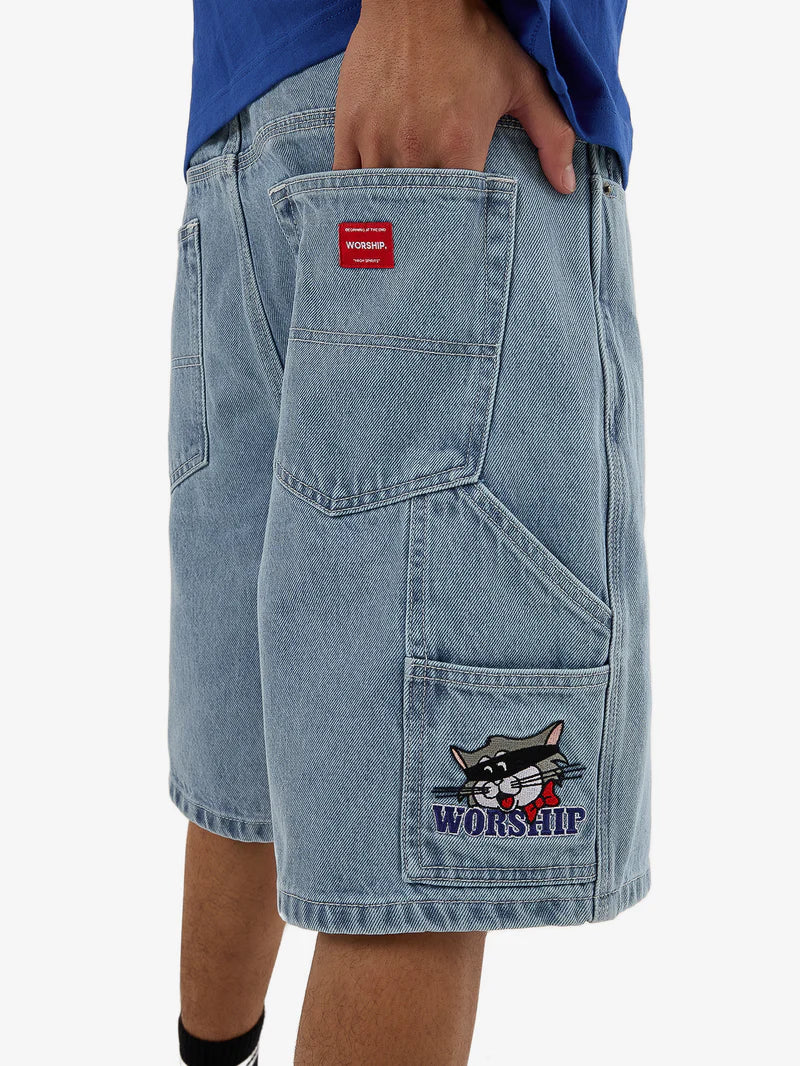 WORSHIP - Cat Burglar Carpenter Short - SPIRIT BLUE