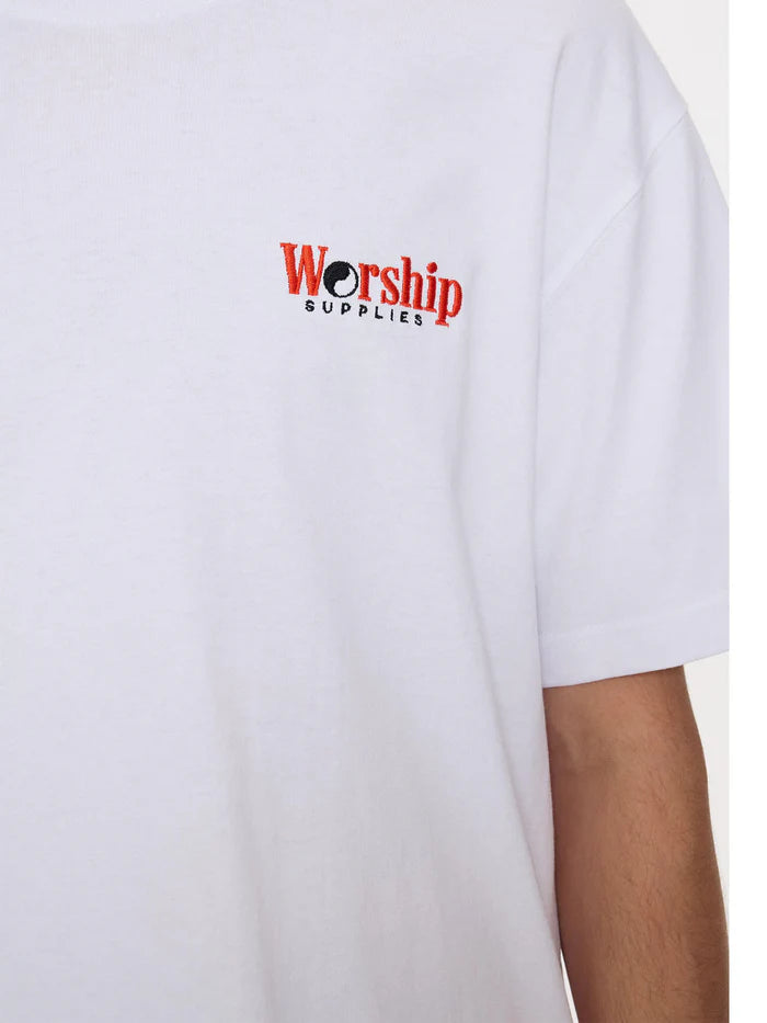 WORSHIP - Core Smoko Tee - White