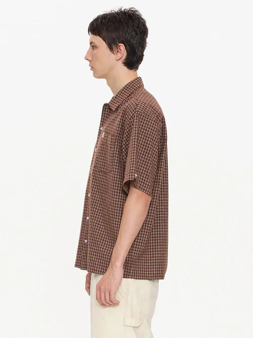 WORSHIP - Cherub Short Sleeve Shirt - Brown