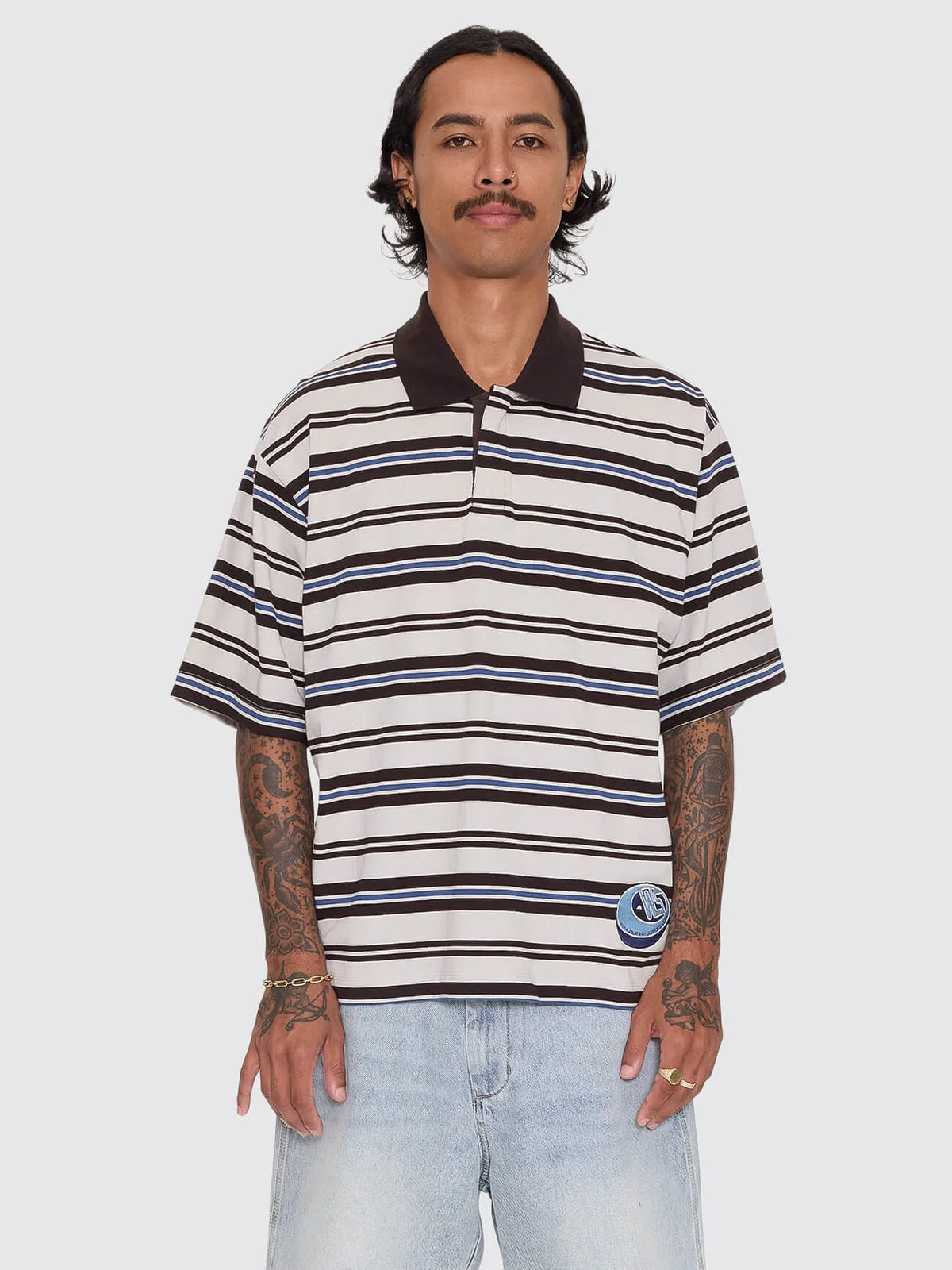 WORSHIP - Dimension Short Sleeve Golf Polo - MOONSTRUCK