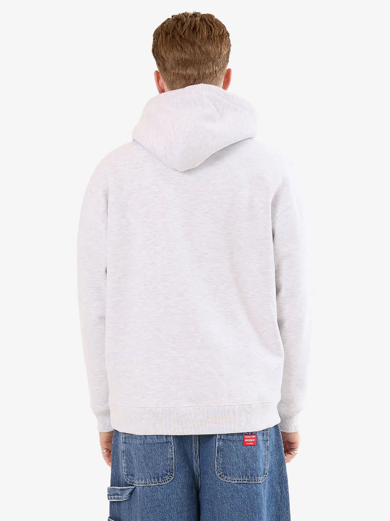WORSHIP - Smoko Fleece Hood - SNOW MARLE
