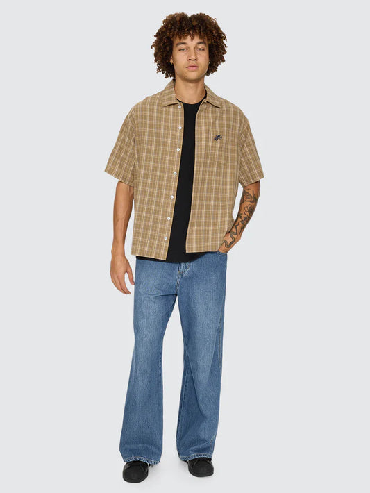 WORSHIP - Cherub Short Sleeve Shirt - Tannin