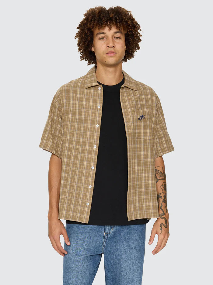 WORSHIP - Cherub Short Sleeve Shirt - Tannin