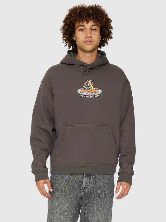 WORSHIP - Still Hungry Pullover Hood - Worn Black