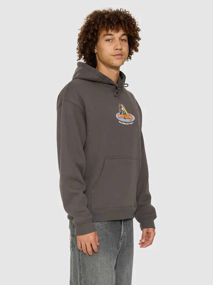 WORSHIP - Still Hungry Pullover Hood - WORN BLACK