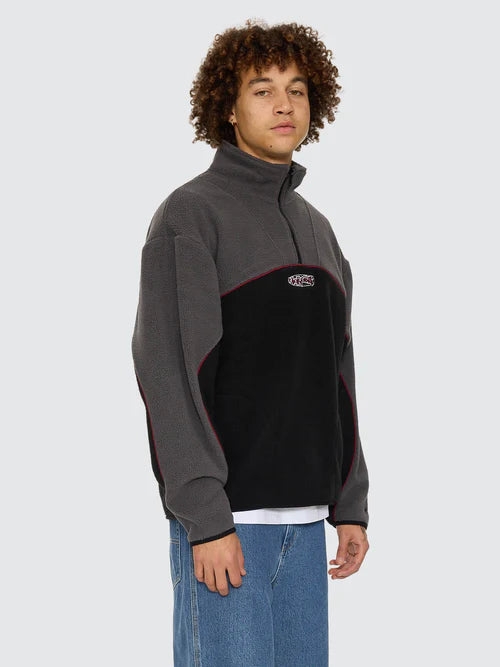 WORSHIP - Wyldstyle Quater Zip Sherpa Fleece - BLACK