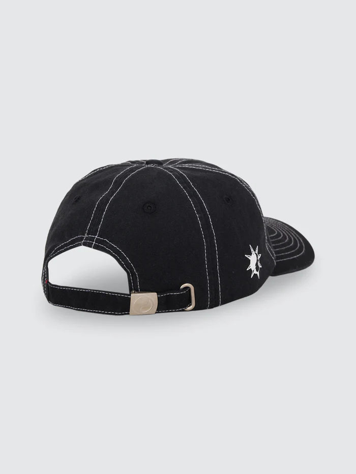 WORSHIP - Spiker 6 Panel Cap - WASHED BLACK
