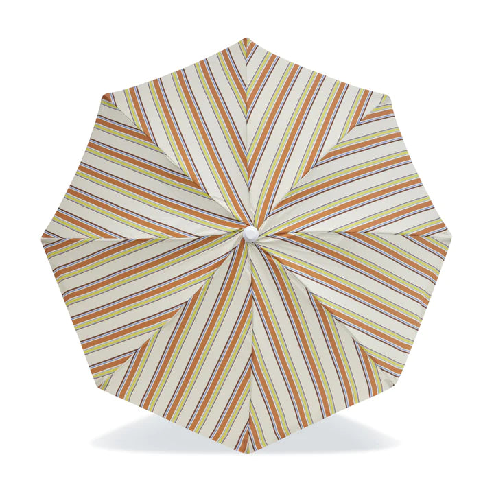 SALTY SHADOWS - Vintage Stripe Beach Umbrella