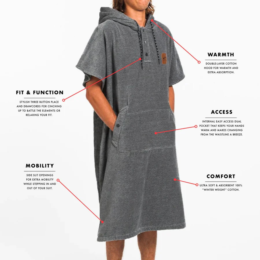 SLOWTIDE - The Digs Changing Poncho - Green