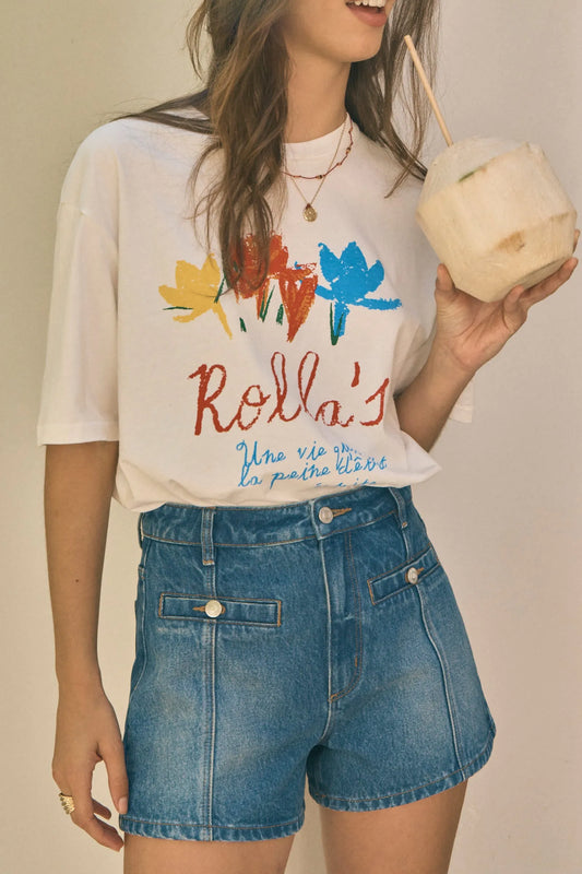 ROLLA'S - Off Duty Tee Pop - Vintage White
