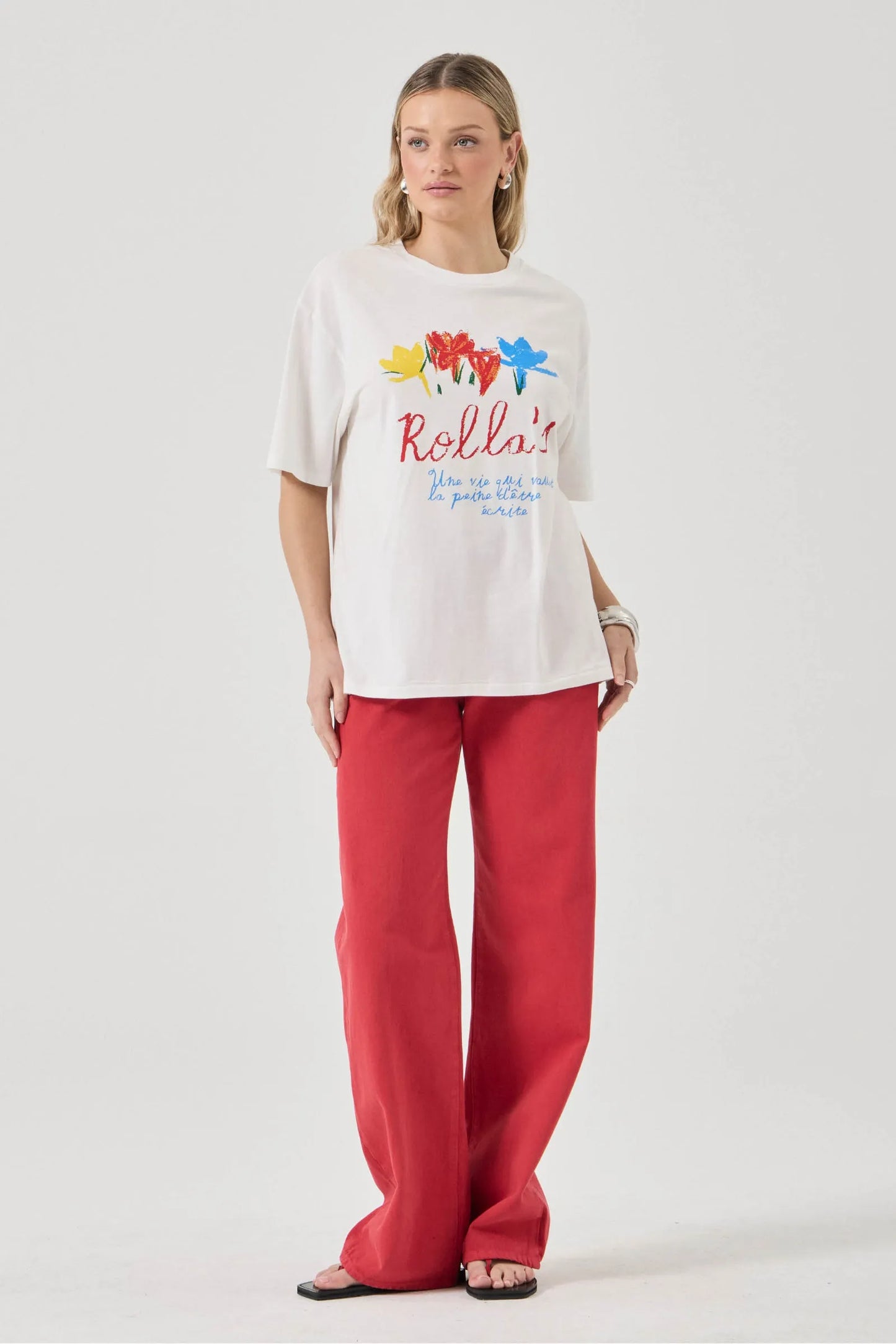 ROLLA'S - Off Duty Tee Pop - Vintage White