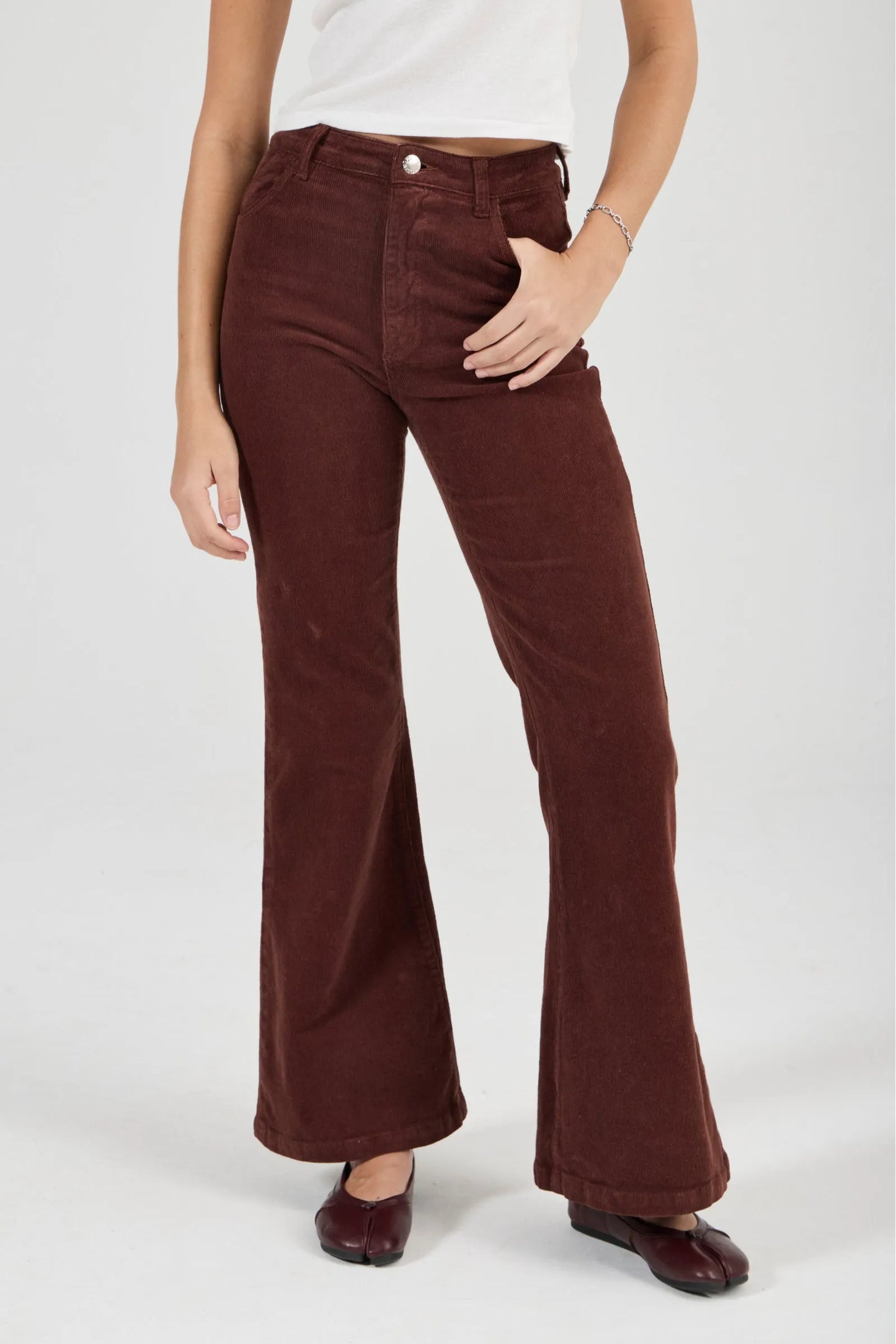ROLLA'S - Eastcoast Flare Cord - COGNAC