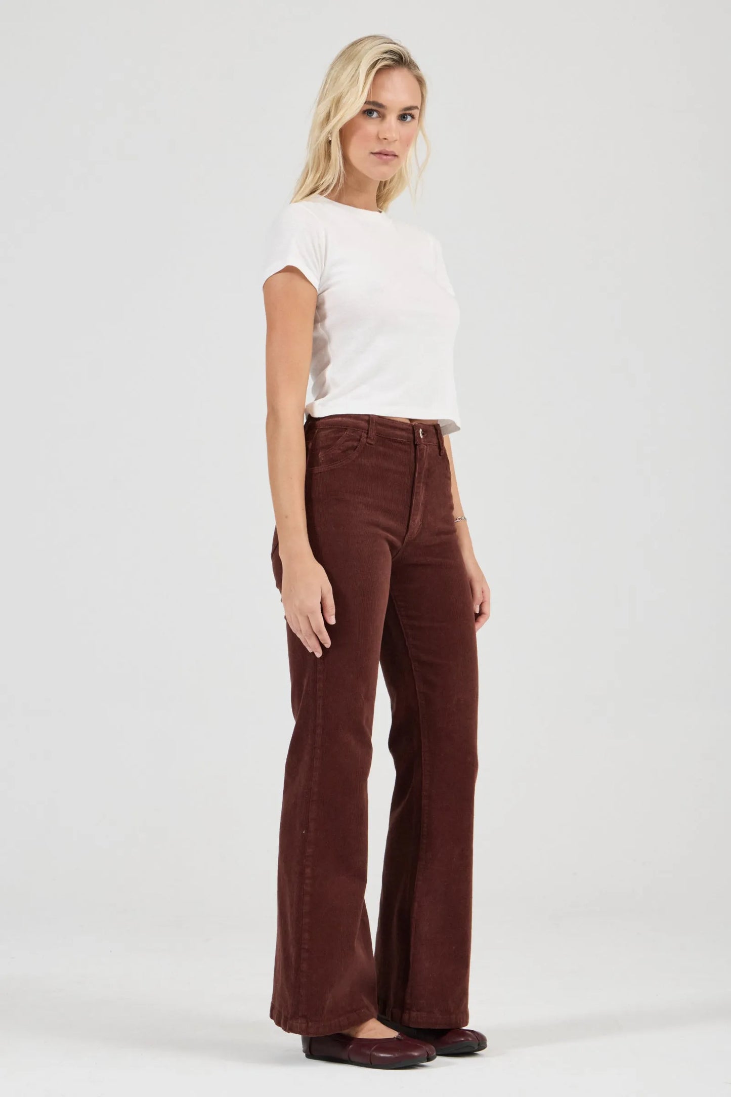 ROLLA'S - Eastcoast Flare Cord - COGNAC