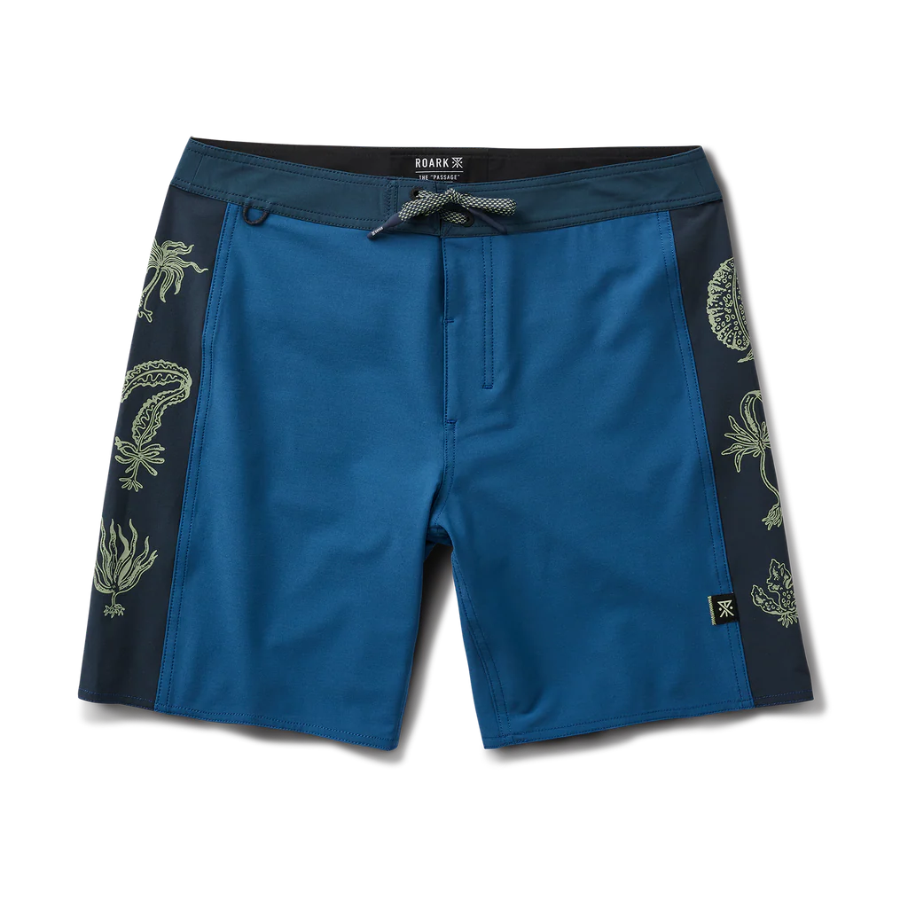 ROARK - Passage Hemp Boardshorts  - Deep Blue