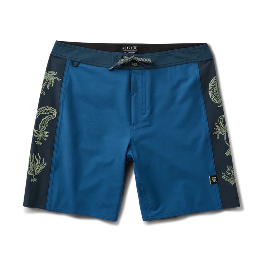 ROARK - Passage Hemp Boardshorts  - Deep Blue