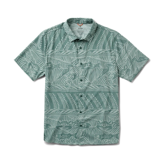 ROARK - Bless Up Breathable Stretch Shirt - Slate Green