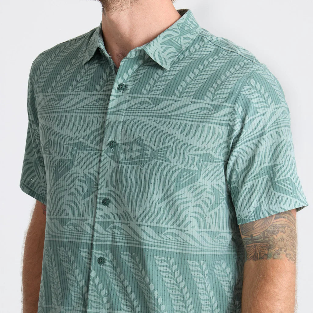 ROARK - Bless Up Breathable Stretch Shirt - Slate Green