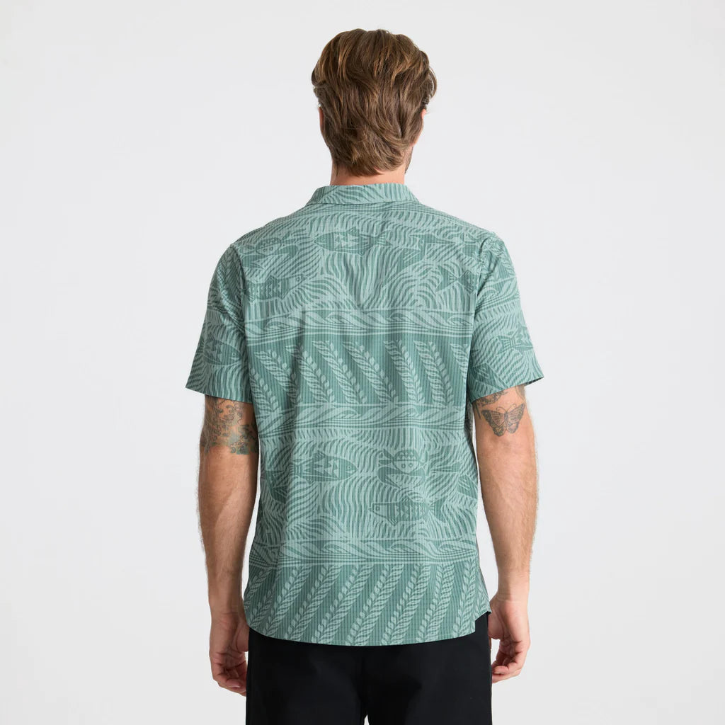 ROARK - Bless Up Breathable Stretch Shirt - Slate Green