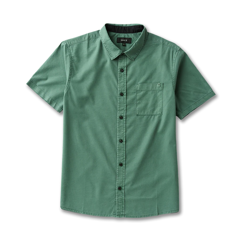 ROARK - Made to Fade SS Woven - Washed Slate Green