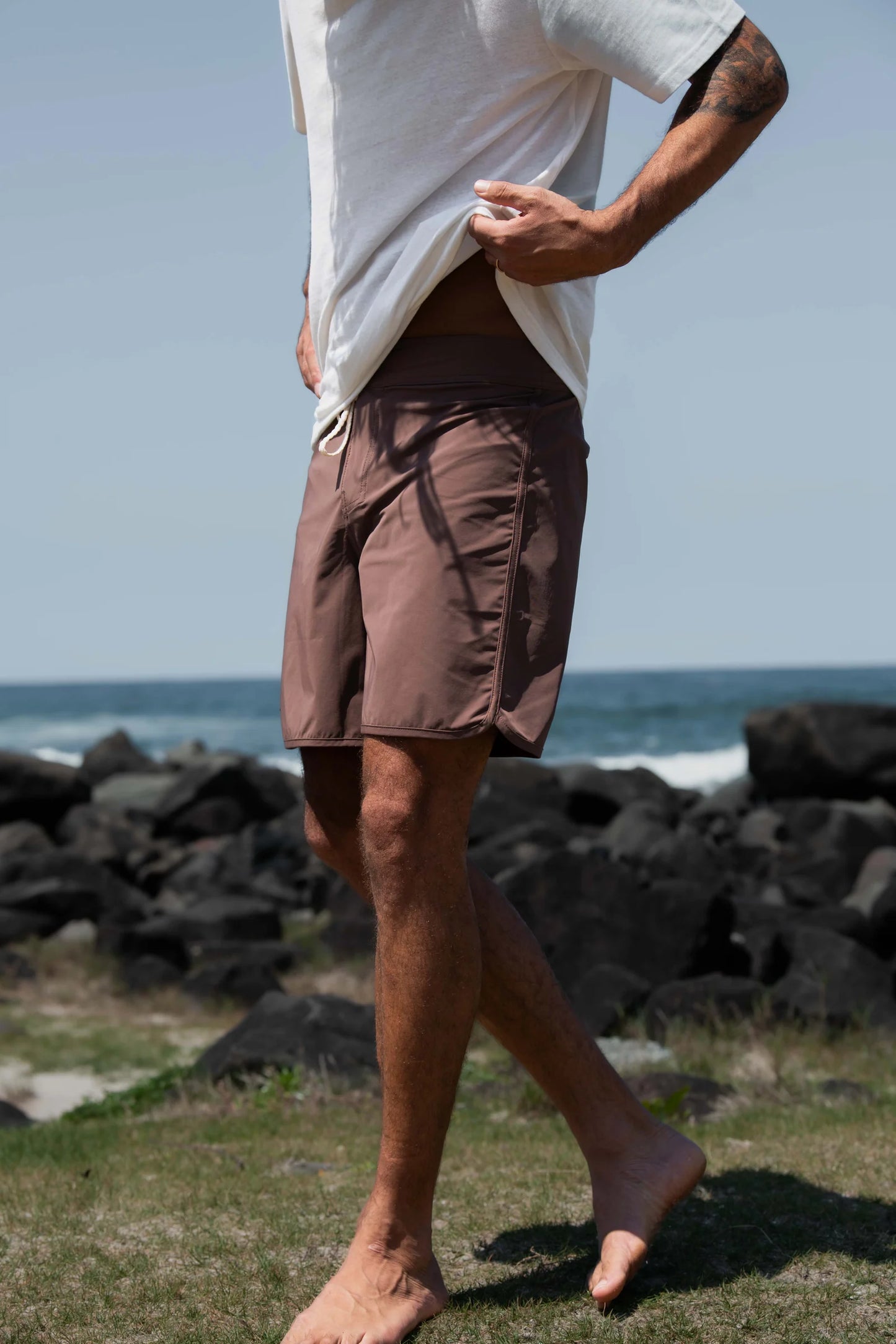 McTAVISH - Stretch Boardshort - BROWN