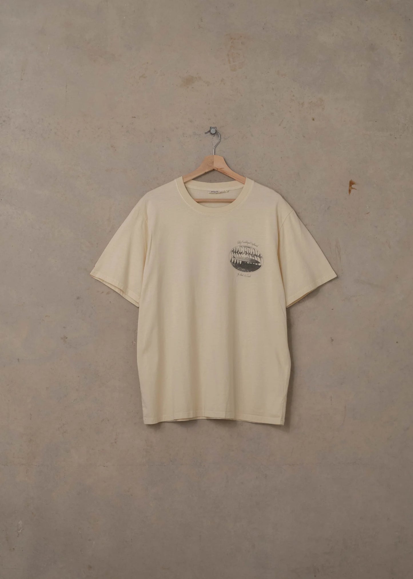 McTAVISH - Fully Hanshaped Tee - LIGHT YELLOW