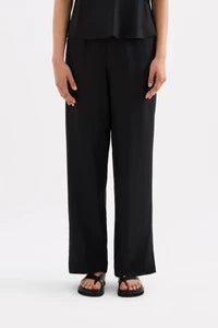 NUDE LUCY - Jaslynn Tencel Pant - BLACK