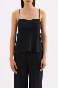 NUDE LUCY - Jaslynn Tencel Top - BLACK
