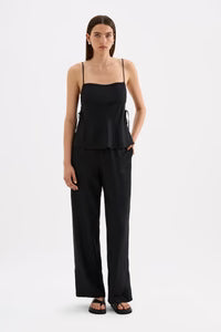 NUDE LUCY - Jaslynn Tencel Pant - BLACK
