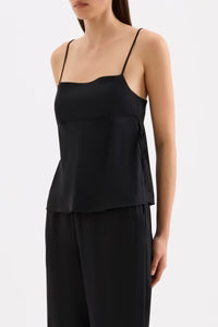 NUDE LUCY - Jaslynn Tencel Top - BLACK