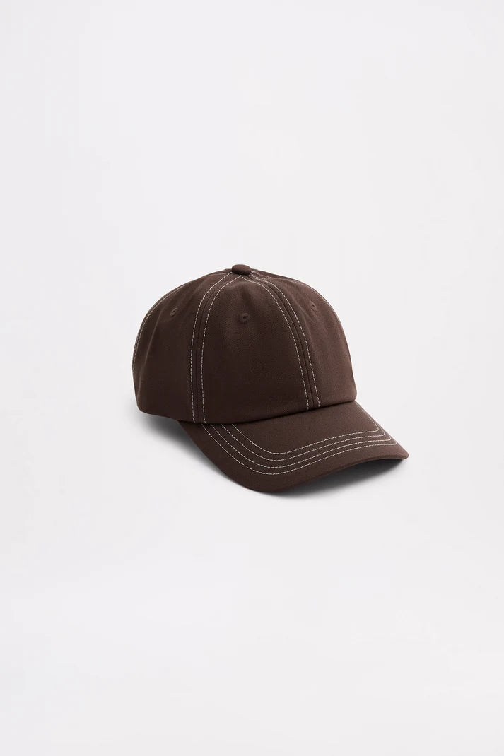 STATUS ANXIETY - Nude Contrast Cap - CHOLOLATE