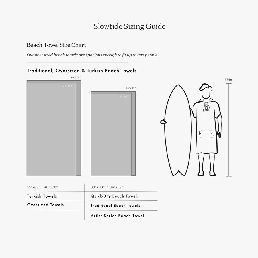 SLOWTIDE - Indigo Sun Beach Towel - INDIGO