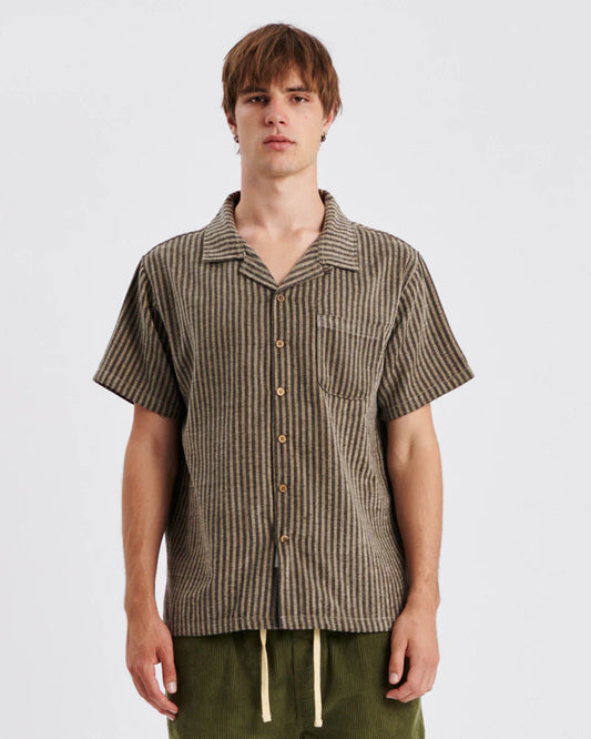 THE CRITICAL SLIDE SOCIETY - Freefall Resort Shirt - Tan