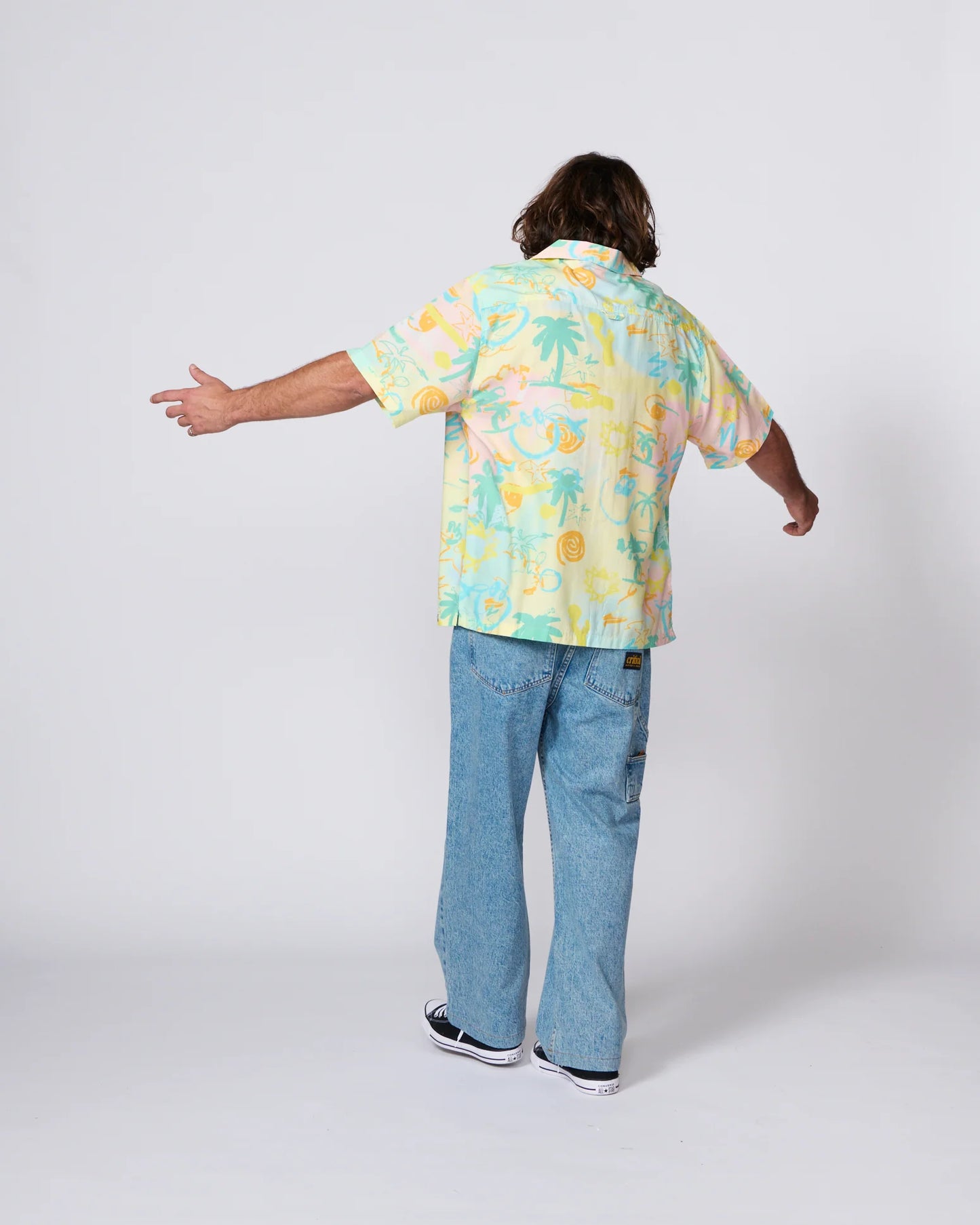 THE CRITICAL SLIDE SOCIETY - Scribbles SS Resort Shirt - PASTEL