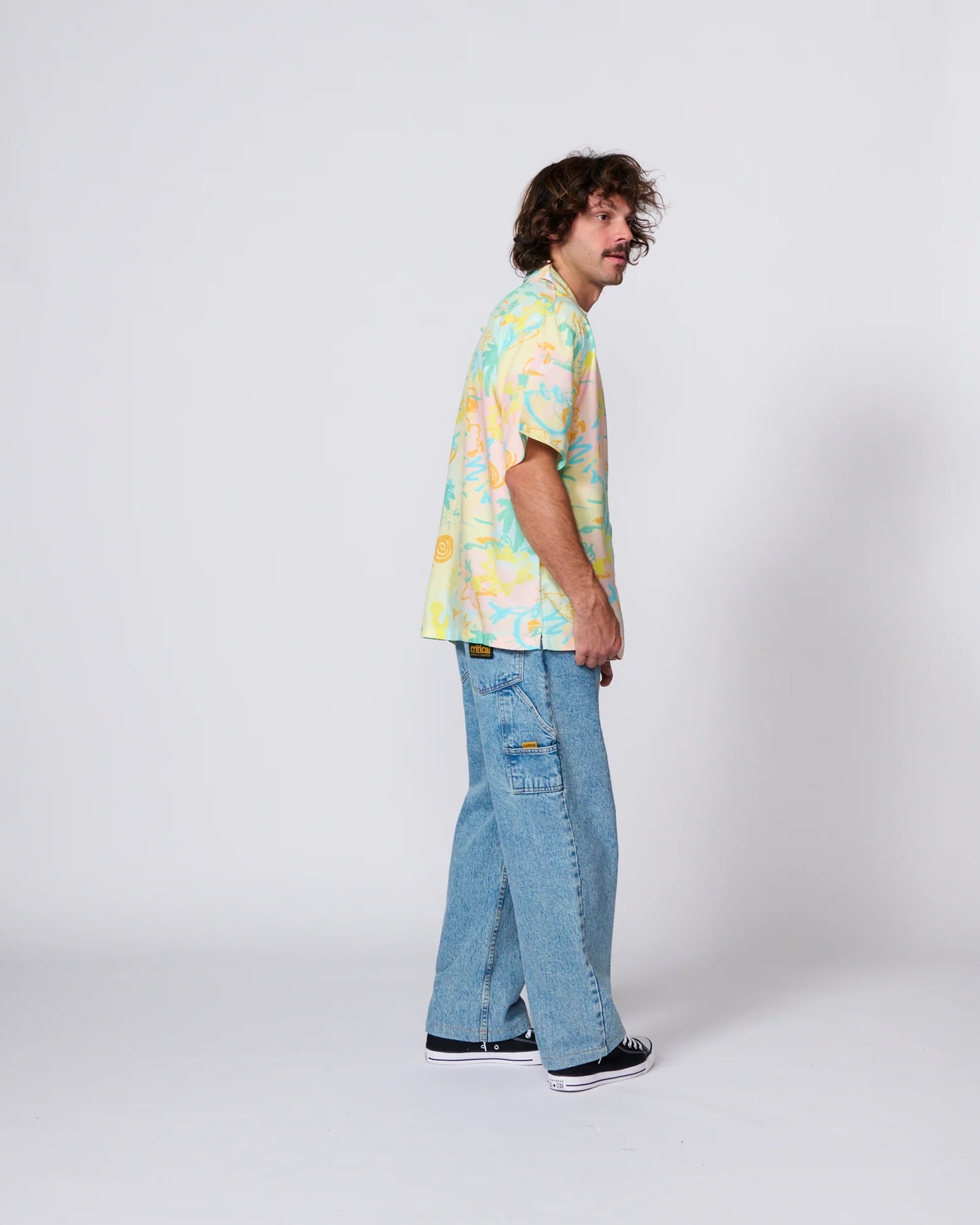 THE CRITICAL SLIDE SOCIETY - Scribbles SS Resort Shirt - PASTEL