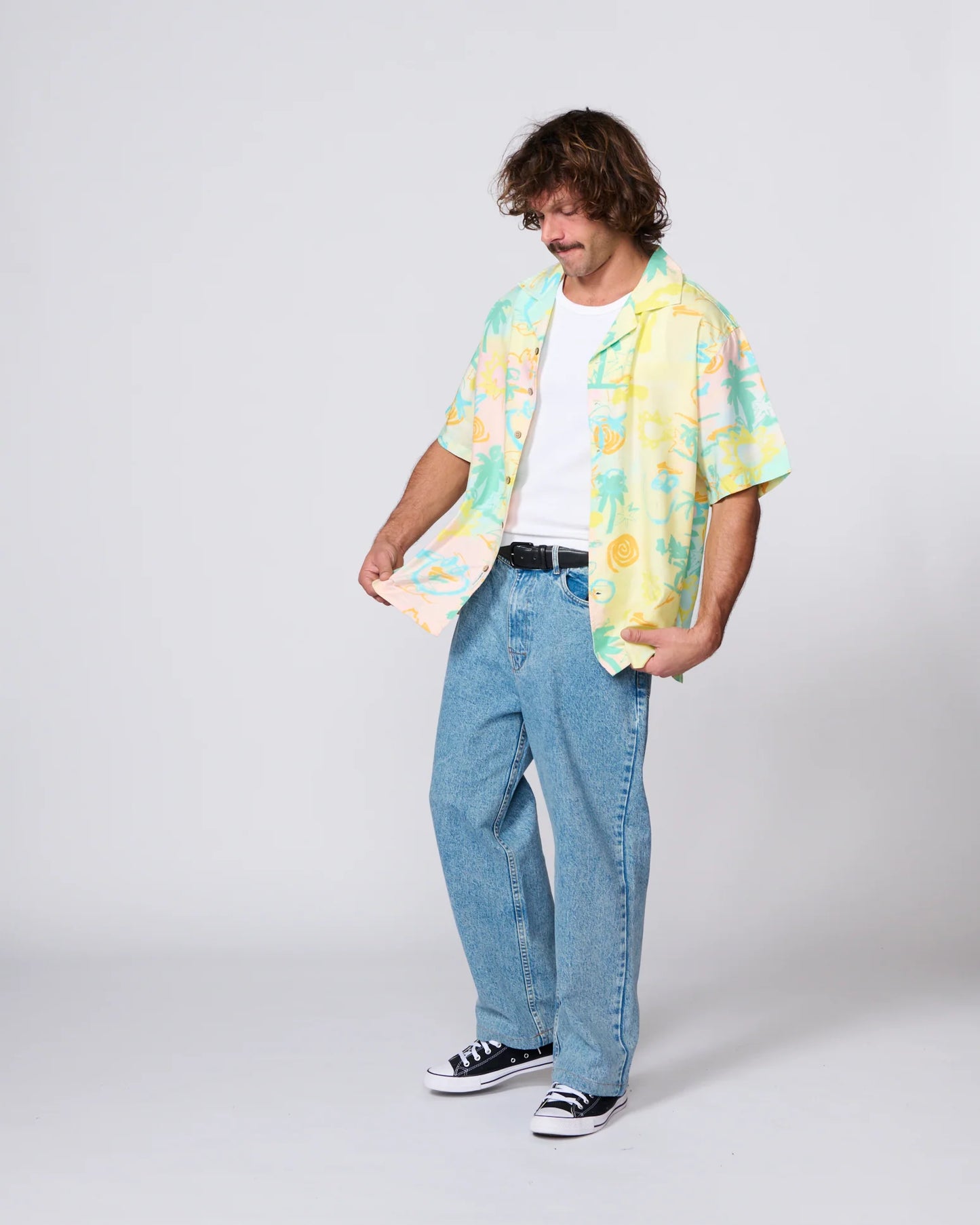 THE CRITICAL SLIDE SOCIETY - Scribbles SS Resort Shirt - PASTEL