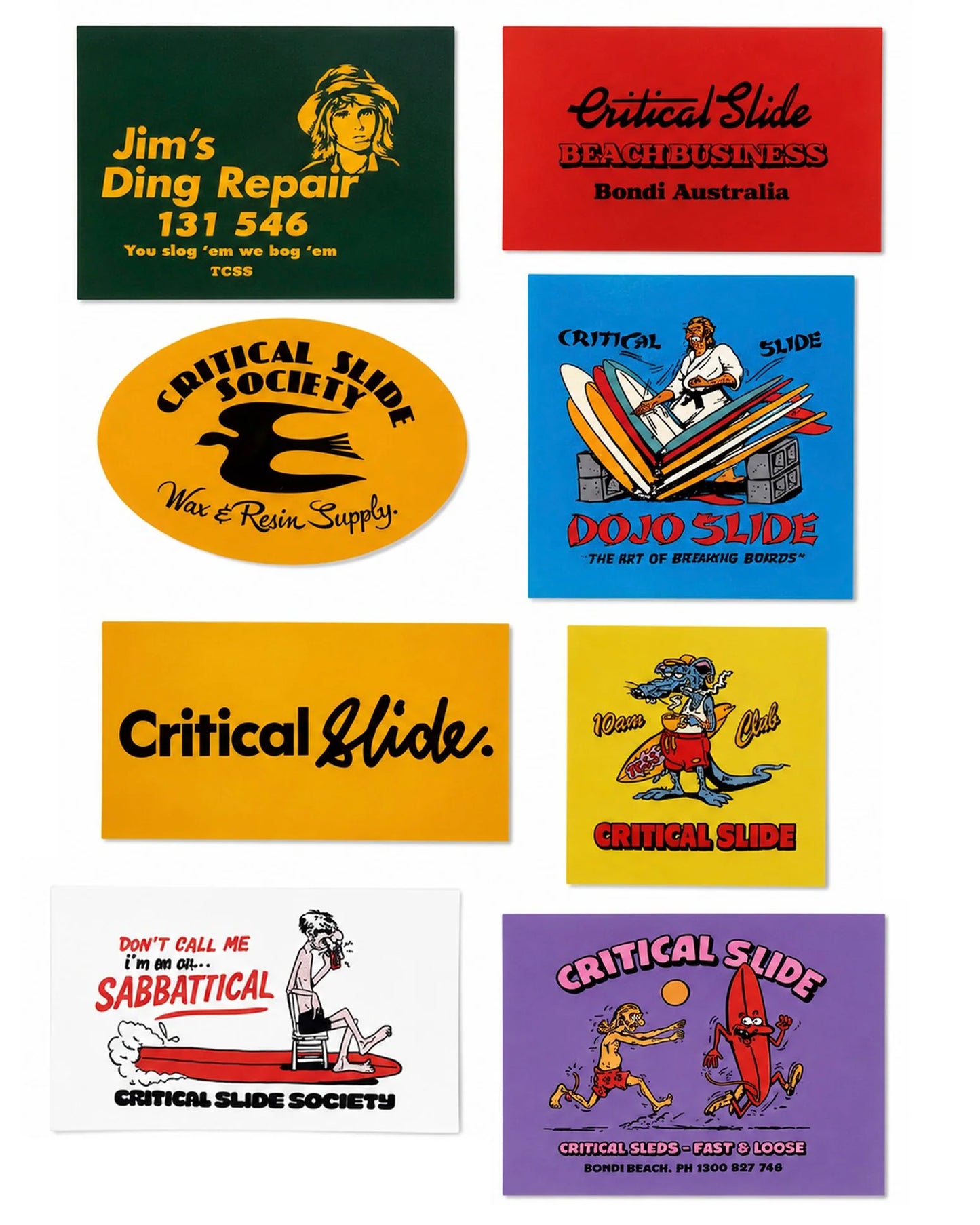 THE CRITICAL SLIDE SOCIETY- Volume 12 Stickers