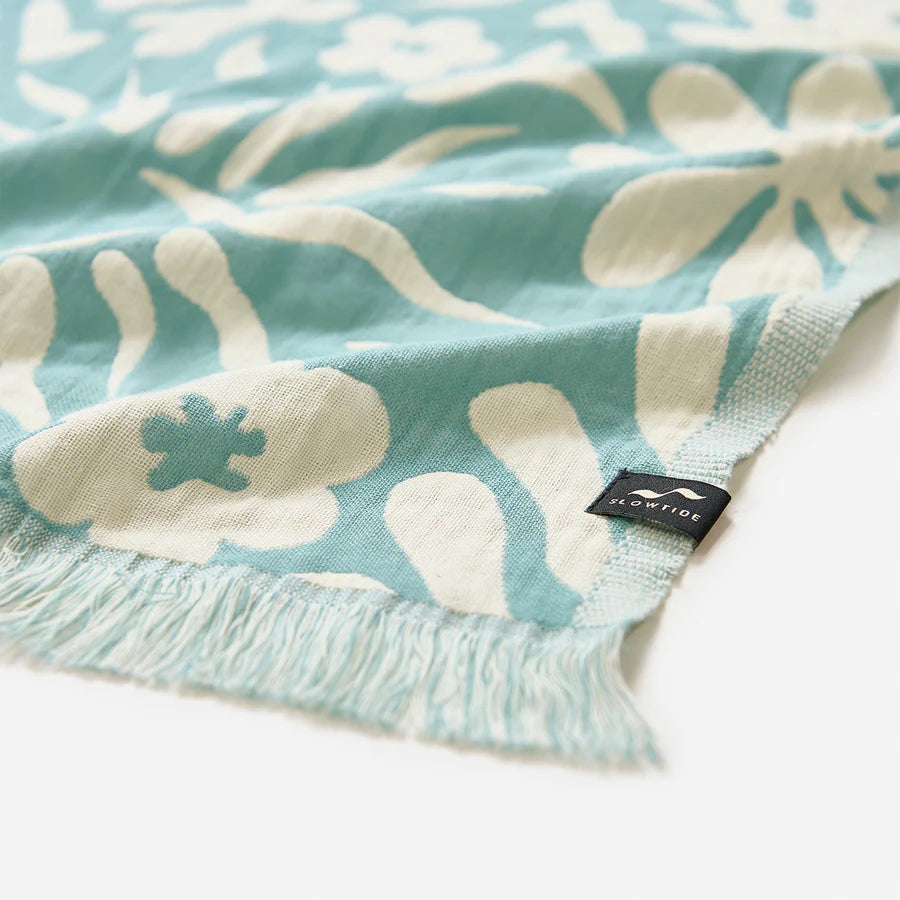 SLOWTIDE - Sunny Driftweave Turkish Towel - Sky Blue
