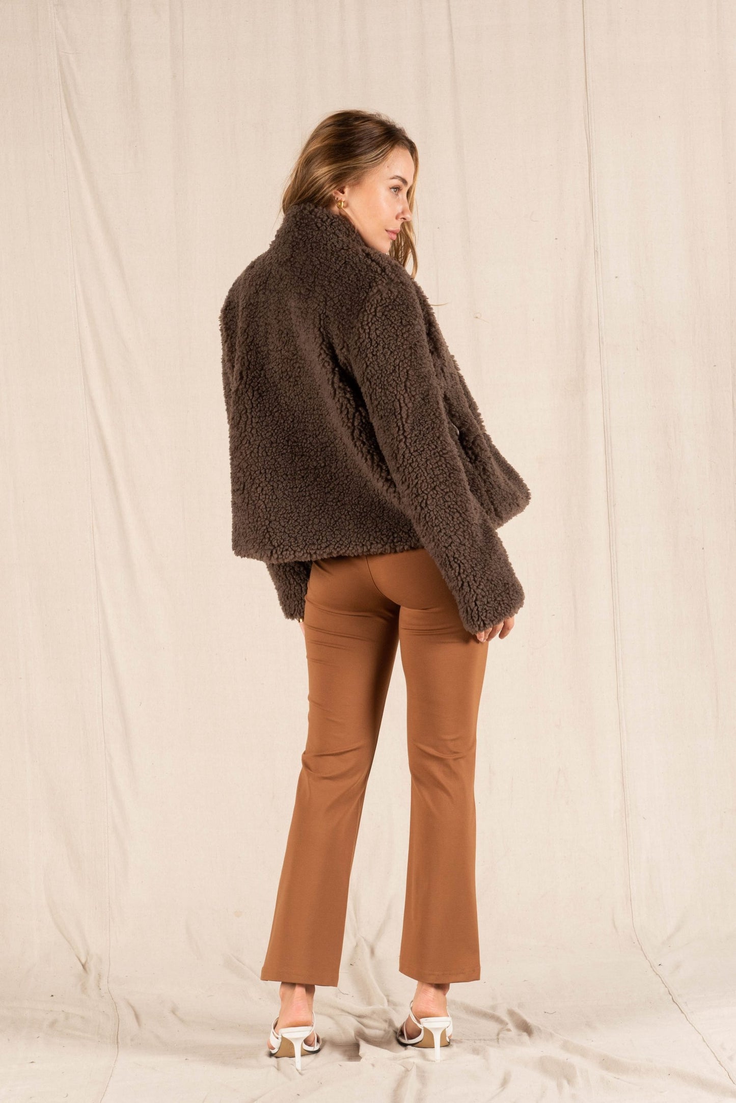 VALERIA LABEL -  BAILEY  JACKET - CHOCOLATE