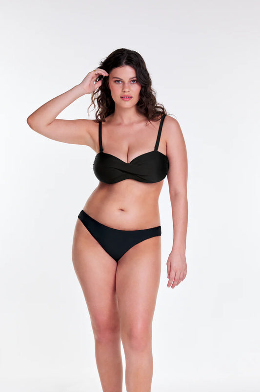 BASK - Twist Bandeau Top - BLACK